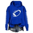 thumbnail image 2 of Kelon Game Day Hoodies Sweatshirts for Women Football Printed Graphic Shirt Pullover Long Sleeve Sweaters with Pocket Athletic Casual Trendy Clothes, 3XL, 2 of 4
