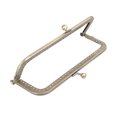 thumbnail image 2 of 15cm Retro Square Iron Purse Frame Coin Bag Decorative Beads Embossed Flower Kiss Clasp Lock for Bag Making DIY Craft Handmade, 2 of 9