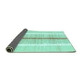 thumbnail image 2 of Ahgly Company Indoor Rectangle Abstract Turquoise Blue Modern Area Rugs, 6' x 9', 2 of 4