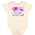 thumbnail image 3 of Inktastic My Gigi Loves Me Cute Elephants Boys or Girls Baby Bodysuit, 3 of 5