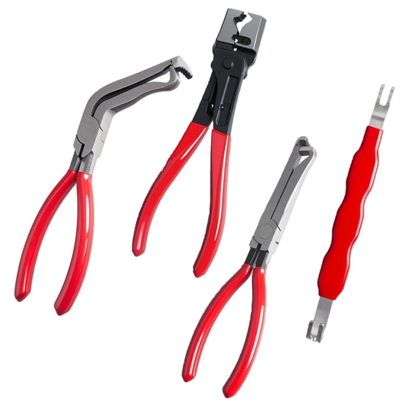 4 pieces Electrical Disconnect Pliers, Automotive Electrical Terminal Connector Separator Removal Tool and Hose Clamp Pliers