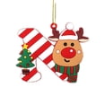 thumbnail image 1 of Juego de adornos para árbol de Navidad | 26 letras mayúsculas del alfabeto para una decoración navideña personalizada | Adornos de plástico PVC para escribir nombres y mensajes, 1 of 2