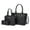 Black, variant on Montana West 3PCS Purses for Women Tote Bag and Wallet Set Shoulder Satchel Handbags