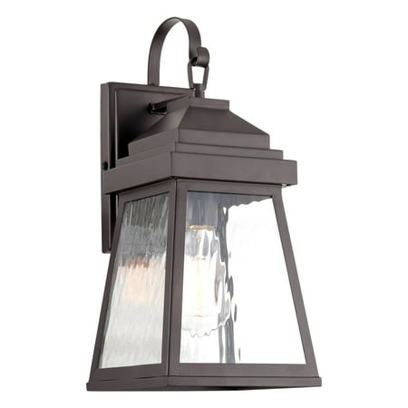 

Kira Home Barton 16 Farmhouse Indoor Outdoor Weather Resistant Wall Sconce Water Glass Shade Oil Rubbed Bronze