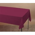 thumbnail image 3 of Pack of 6 Burgundy Red Disposable Banquet Party Table Covers 9', 3 of 3