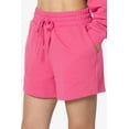thumbnail image 6 of TheMogan Women's PLUS Cotton Terry Long Sleeve Oversized Top & Drawstring Shorts SET, 6 of 7