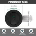 Flush Pocket Door Lock With Color Indicators Black Contemporary Privacy