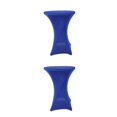 thumbnail image 4 of Justharion Housse de Table Haute Extensible Résistante aux Taches Polyvalente et Facile à Entretenir Bleu 2Set, 4 of 6