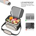 thumbnail image 4 of Lunch Box Pioneer Flower Floral Print Pattern Insulated Lunch Bag for Women Men,Medium Leakproof Lunchbox Cooler Bag Adjustable Strap,10 X 6.7 X 8 Inches, 4 of 6