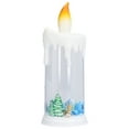 thumbnail image 4 of Velas navideñas sin llama LED simulación llama Santa decoración luz nocturna para Navidad tipo D ancianos, 4 of 14
