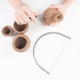 thumbnail image 4 of OUNONA Ergonomic Pottery Wire Cutter with Plated Silver Handle for Ceramic Clay Cutting, 4 of 8