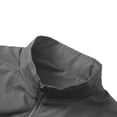 thumbnail image 4 of LODIENY Mens Varsity Jacket Zip Up Color Block Breathable Waterproof Windbreaker Jackets Long Sleeve Stand Neck Relaxed Fit Streetwear Coats with Pockets Gray XXL, 4 of 6