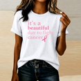 thumbnail image 2 of IMENGL Short Sleeve T-Shirts for Women Casual Neck Printed Graphic Tee Daily Outfits Loose Basic Women's Short Sleeve Top,M-XXXL, 2 of 2