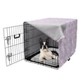 thumbnail image 5 of Floral Dog Crate Cover, Swirly Blossoming Spring Bouquets Branches Botanical Garden Pastel Yard Spring, Easy to Use Pet Kennel Cover Small Dogs Puppies Kittens, 7 Sizes, Lilac and White, by Ambesonne, 5 of 6