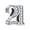 Number-21, variant on NINGAN Sparkling S925 Clear Pave Number 21 Bead Charm for Women Moment Charm Bracelet