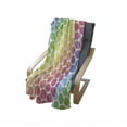 thumbnail image 4 of Polka Dots Soft Flannel Fleece Throw Blanket, Polka Dots in Soft Rainbow Colors Big Points Eternal Shapes Retro Pattern, Cozy Plush for Indoor and Outdoor Use, 50" x 70", Multicolor, by Ambesonne, 4 of 6