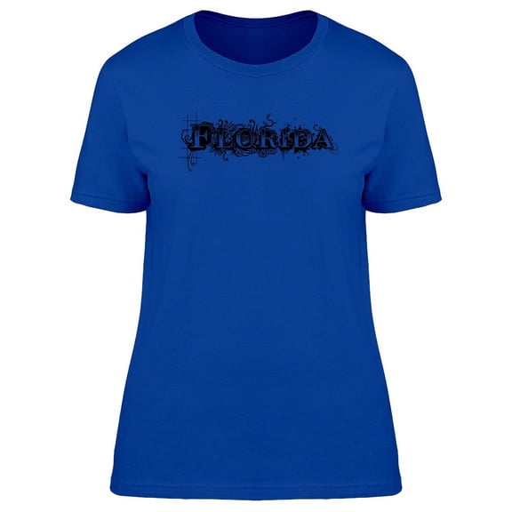 Florida With Vintage Retro Font T-Shirt Women -Image by Shutterstock, Female Small