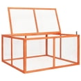 thumbnail image 2 of vidaXL Rabbit Hutch 124x120x60 cm Solid Firwood, 2 of 5