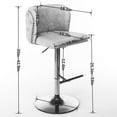 thumbnail image 3 of Flexible Seat Height - Swivel bar stools suitable for home pub and kitchen island, 3 of 6