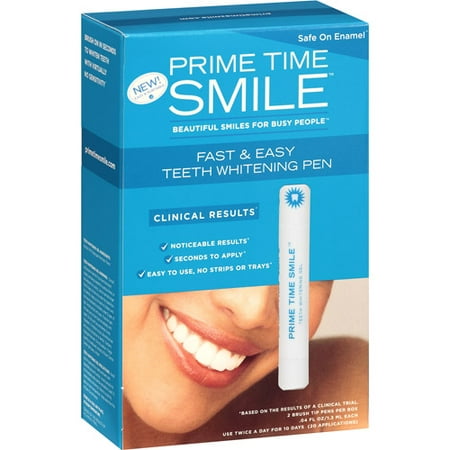 Prime Time Smile Fast &amp; Easy Teeth Whitening Pen - Walmart.com