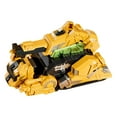 thumbnail image 4 of Juguete de dinosaurio transformable, camión de dinosaurio, juguete educativo temprano, juguete para niños, lindo tiranosaurio amarillo, 4 of 9