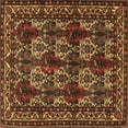 thumbnail image 1 of Ahgly Company Indoor Square Persian Brown Traditional Area Rugs, 3' Square, 1 of 4