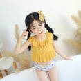 thumbnail image 2 of TAIAOJING Girls Bathing Suits 2 Piece Swimsuit Ruffle Flower Girl's Swimwear 2-3 Years, 2 of 9