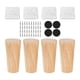 thumbnail image 4 of 4 patas de madera para muebles, antideslizantes, compactas y portátiles, para aumentar la altura. Altura 10cm, 4 of 9