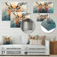 thumbnail image 4 of Designart "Antelope Geometric I" Animals Metal Wall Art, 4 of 5