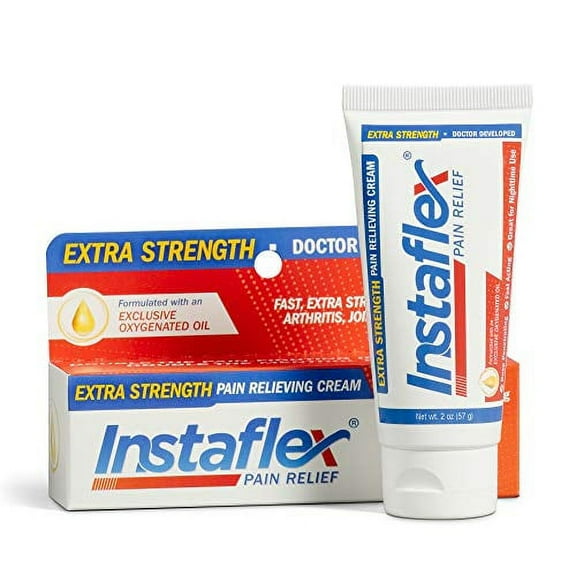 Healthy Directions Instaflex Extra Strength Pain Relief Cream, with 2X The Pain-Fighting Ingredients, Rubs Out Your Toughest Muscle & Joint Pain (2 oz)