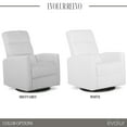 thumbnail image 6 of Evolur Reevo Swivel Glider In White, 6 of 23