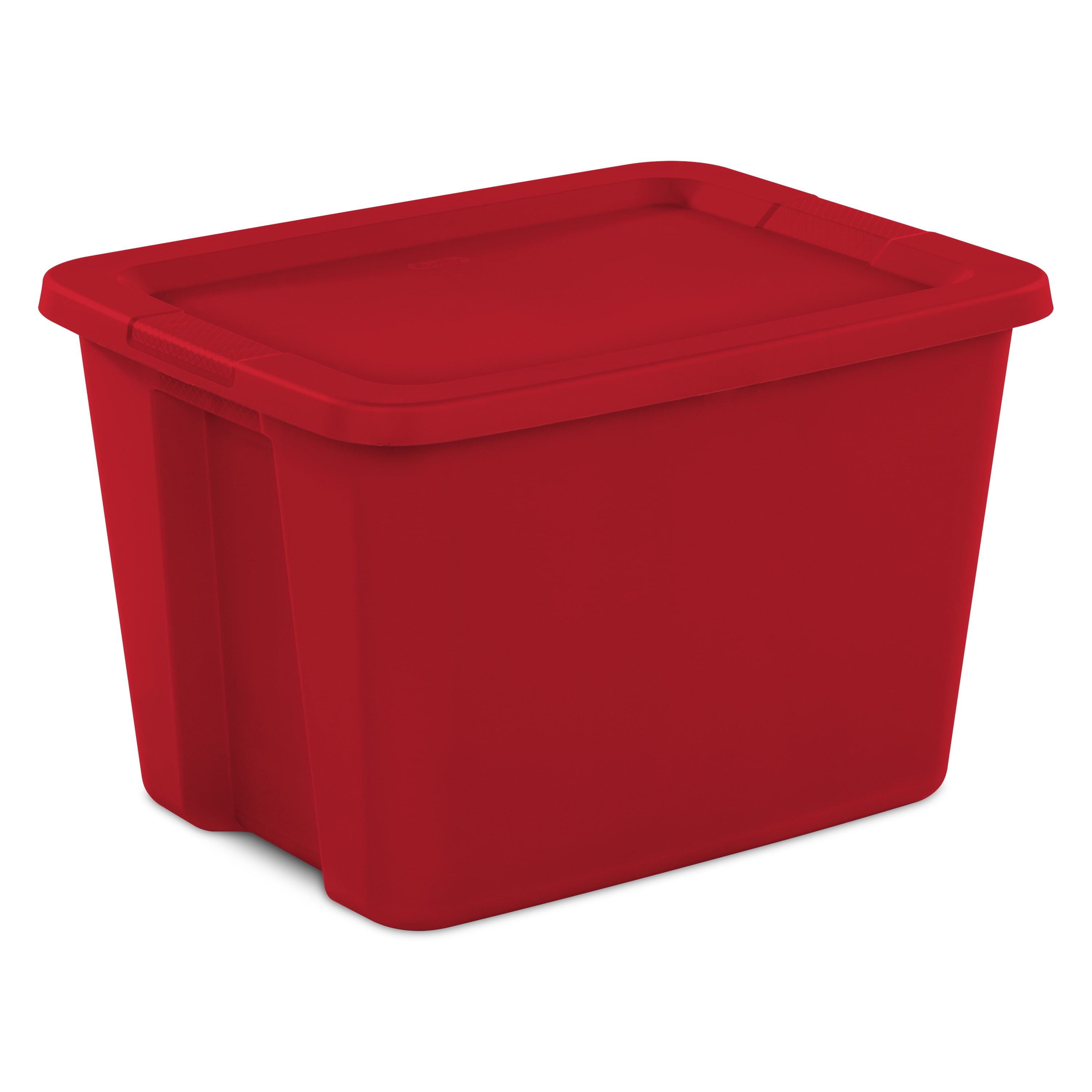 Sterilite 18 Gallon Tote Box Plastic, Infra Red