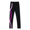 thumbnail image 6 of YONGHS Kids Girls Ice Figure Skating Pants Practice Thin Tights Trousers Training Skate Leggings Black&Pink 14, 6 of 6