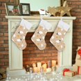 thumbnail image 5 of Coolnut Halloween Ghost Pumpkin Christmas Stocking 2PCS, Large Fireplace Xmas Hanging Stockings with Plush Cuff for Family Holiday Party Decorations, 17.71"x 12.20", 5 of 7