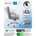 thumbnail image 2 of Boss Office Products B696C-GY Chaises Sièges de Direction, Gris, 2 of 7