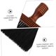 thumbnail image 4 of Cepillo plumero para el cuello con cerdas suaves y mango de madera para peluquería, ideal para cortar el pelo y limpiar la barba., 4 of 5