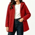 thumbnail image 3 of Perfectbot Women Sherpa Hooded Jacket, Long Sleeve Button Down Fleece Coat Fall Winter Warm Outerwear, 3 of 7