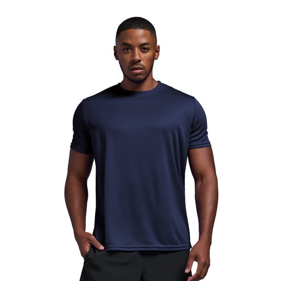 Expert Brand USA-Made Men's Oxymesh™ Athletic Crewneck T-Shirt, Navy, XL