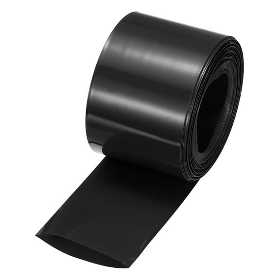Battery Wrap, 50mm Flat 10m Heat Shrink Tube Wraps Black