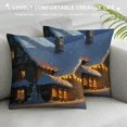 thumbnail image 3 of Orinice Snow Graphic Decorative Cushion Throw Pillow Cover Short Plush 1PC Winter Aesthetic Home Couch Living Room Bed Sofa Decor Christmas Theme 20x20in, 3 of 5
