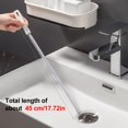 thumbnail image 5 of Sink Drain Overflow Cleaning Brush Sewer Drain Brush Household Sewer Hair Wool Trap Reusable Drain Cleaner Hair Clog Remover for Dryer Vent, Sink, Snake Tube, Bathtub, Home Kitchen Cleaning Tool, 5 of 7