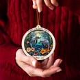 thumbnail image 4 of Playful Dolphins Stained Glass Suncatcher Ornament – Holiday Ornament with Text for Loved Ones, Family & Friends, Christmas 2025 Decoration, 4 of 6