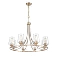 thumbnail image 3 of Millennium Lighting Inc Millennium Lighting Ashford 8 Light Modern Gold Chandelier Ceiling Fixture with Clear Glass Shades, 3 of 11