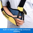 thumbnail image 3 of Velpeau Kids Arm Sling Shoulder Immobilizer with Waist Strap -Sponge Filled Holder Support Brace for Child, Boy, Girl (Comfort-Duck Print, Right, 2XS), 3 of 7