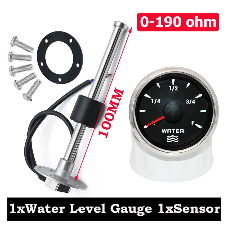 0-190 Ohm Water Level Sensor 52mm Water Level Gauge with 7 Color Backlight Water Tank Meter Indicator Gasoline Boat Car 12V 24V - 34 0-190 Ohm Water Level Sensor 52mm Water Level Gauge with 7 Color Backlight Water Tank Meter Indicator Gasoline Boat Car 12V 24V - 34