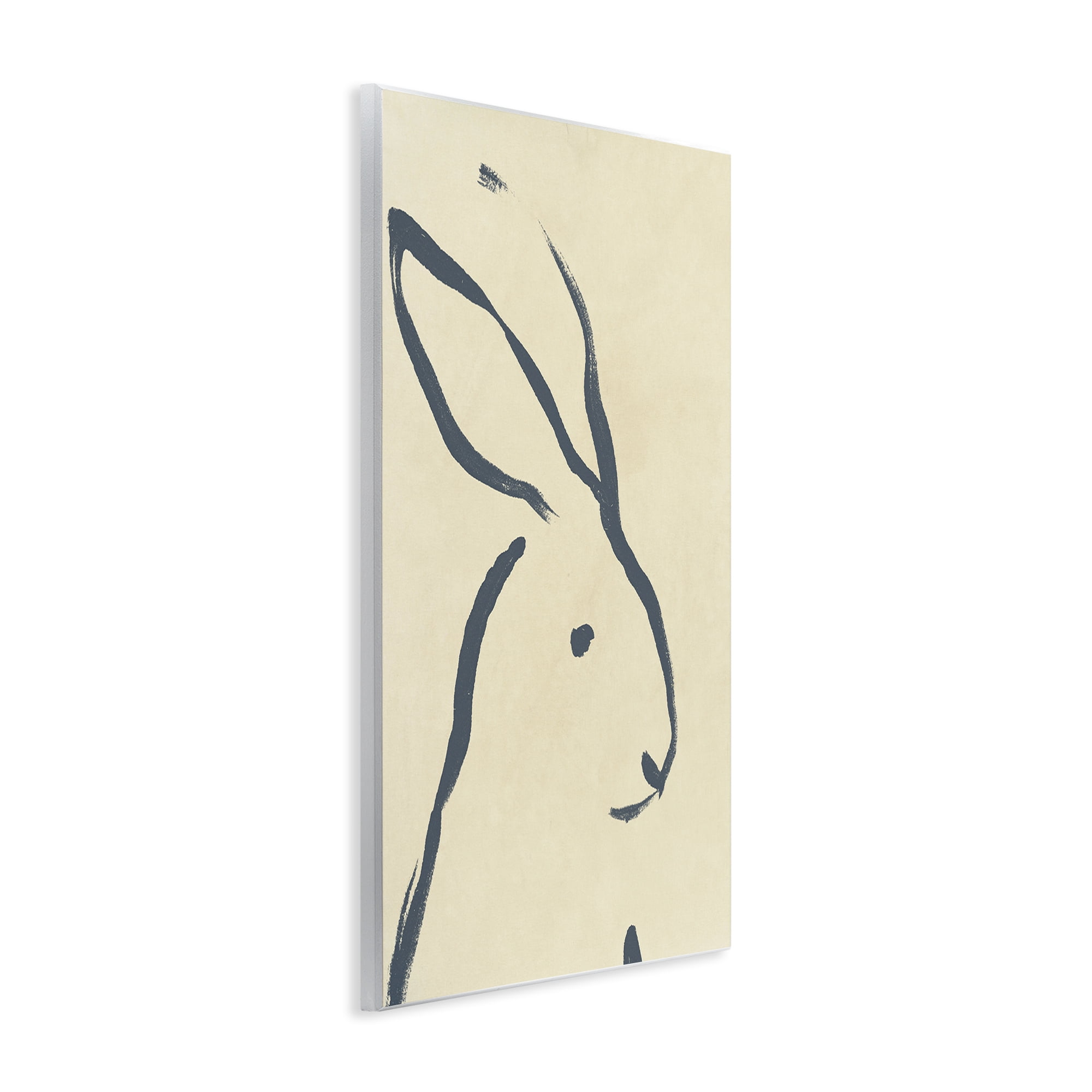 Stupell Industries Minimal Rabbit Doodle Animals & Insects Drawing Unframed Art Print Wall Art, 13 x 19