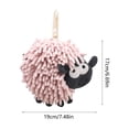 thumbnail image 3 of Kids Sheep Hand Towel Hanging Shape - Soft Absorbent Quick Dry for Kitchen Bathroom, 3 of 6