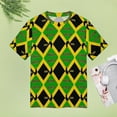 thumbnail image 4 of Africa Rasta Pattern T Shirts Basic T-Shirt Short Sleeve Ladies Tee Shirt Summer Graphic Clothing, 4 of 6