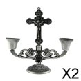 thumbnail image 1 of Candelero,Juego de candelabros cónicos de Halloween,soporte para velas,pequeños candelabros de granja para candelabros,candelabros altos candelabros para mesa,candelabros rústicos 2 piezas, 1 of 7