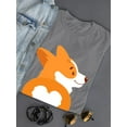 thumbnail image 3 of Fluffy Corgi Booty T-Shirt Women -Image by Shutterstock, Female XX-Large, 3 of 4